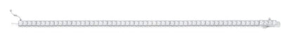 Crislu Jewelry CRISLU Classic Medium Princess Tennis Bracelet Finished in Pure Platinum - Size 6.5