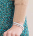 Crislu Jewelry CRISLU Classic Medium Princess Tennis Bracelet Finished in Pure Platinum - Size 6.5