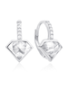 Crislu Jewelry Crislu Classic Rosecut Earrings Pure Platinum