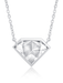 Crislu Jewelry Crislu Classic Rosecut Necklace Pure Platinum