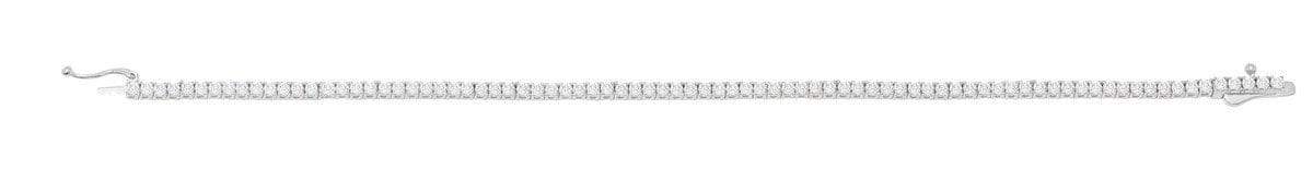 Crislu Jewelry CRISLU Classic Small Brilliant Tennis Bracelet Finished in Pure Platinum - Size 6.5