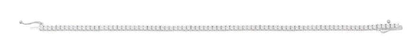 Crislu Jewelry CRISLU Classic Small Brilliant Tennis Bracelet Finished in Pure Platinum - Size 7