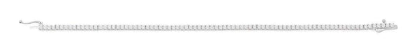 Crislu Jewelry CRISLU Classic Small Brilliant Tennis Bracelet Finished in Pure Platinum - Size 7.5