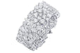 Crislu Jewelry CRISLU Cluster Large Eternity Ring Finished in Pure Platinum - Size 6
