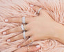 Crislu Jewelry CRISLU Cluster Small Eternity Ring Finished in Pure Platinum - Size 6