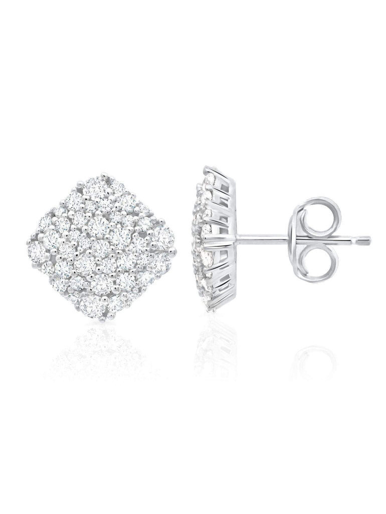 Pure platinum stud earrings hotsell