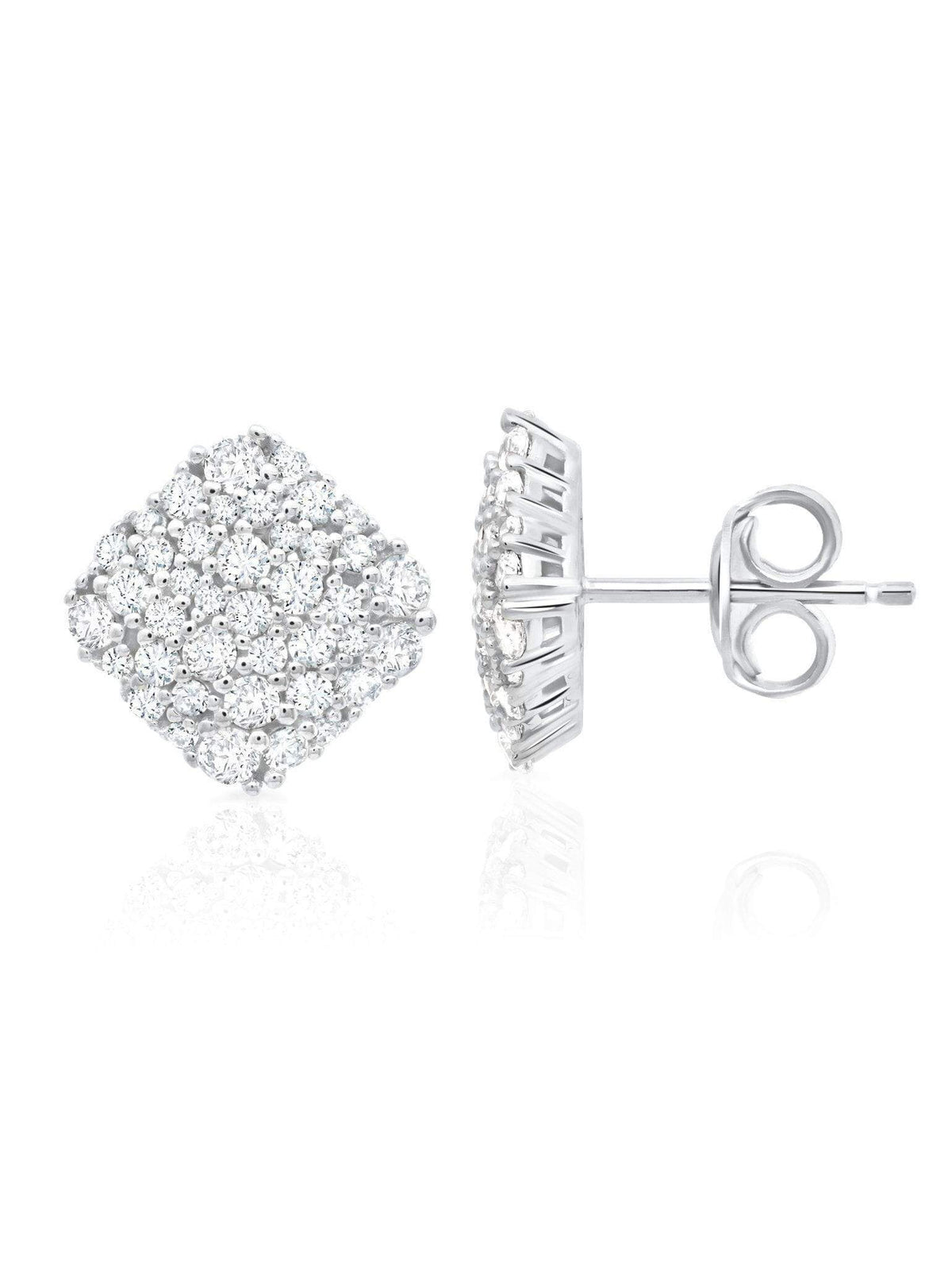 Pure platinum on sale stud earrings