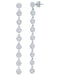Crislu Jewelry Crislu Infinity Drop Earrings Finished in Pure Platinum