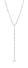 Crislu Jewelry Crislu Lavish Y-Shaped CZ Necklace Finished in Pure Platinum
