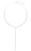 Crislu Jewelry Crislu Lavish Y-Shaped CZ Necklace Finished in Pure Platinum