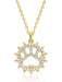 Crislu Jewelry Crislu Motif Paw Print Pendant Necklace finished in 18kt Gold