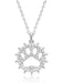 Crislu Jewelry Crislu Motif Paw Print Pendant Necklace finished in Pure Platinum