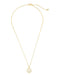 Crislu Jewelry Crislu Motif Peace Sign Pendant Necklace finished in 18kt Gold
