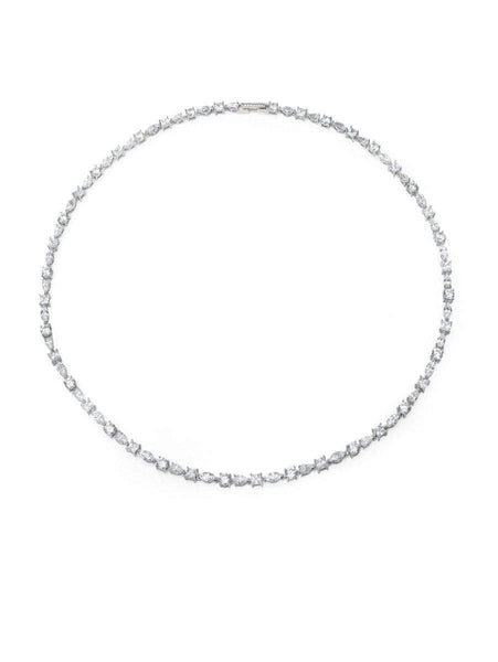 Crislu Jewelry CRISLU Multi Shape Tennis Necklace