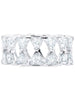 Crislu Jewelry Crislu Posh Trillion Cubic Zirconia Eternity Ring Finished in Pure Platinum Size 8