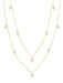 Crislu Jewelry Crislu Prism Baguette 36" Necklace finished in 18KT Gold