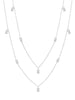Crislu Jewelry Crislu Prism Baguette 36" Necklace finished in Pure Platinum