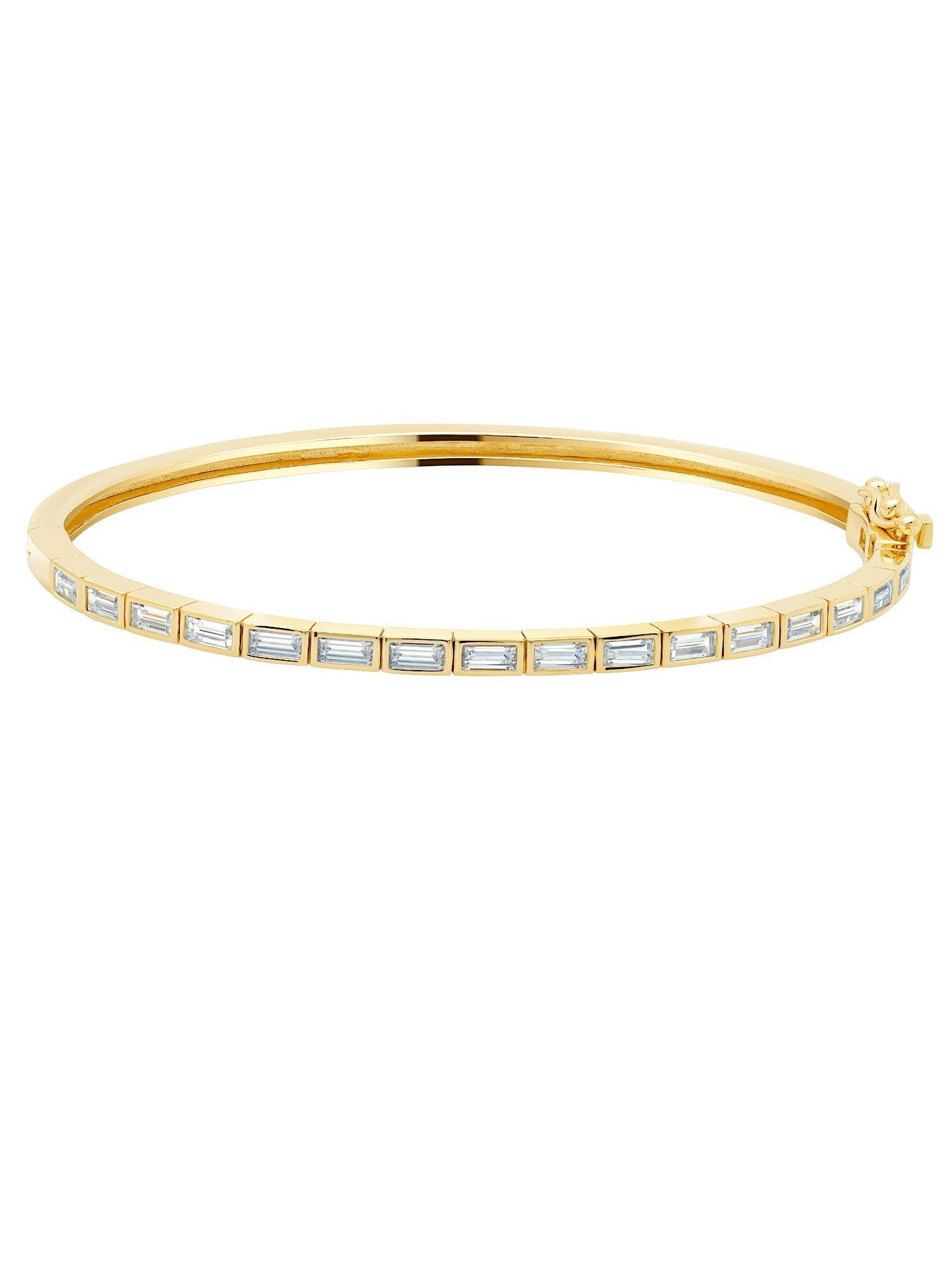 Crislu Jewelry Crislu Prism II Cubic Zirconia Bracelet Bangle Finished in 18kt Gold