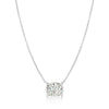 Crislu Jewelry CRISLU Radiant Cushion Cut Pendant Necklace Finished in Pure Platinum