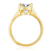 Crislu Jewelry CRISLU Radiant Cushion Cut Ring finished in 18KT Gold - Size 6