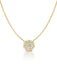 Crislu Jewelry Crislu Round Glisten Necklace finished in 18kt Gold