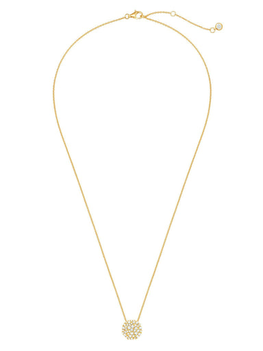Crislu Jewelry Crislu Round Glisten Necklace finished in 18kt Gold