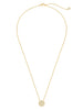 Crislu Jewelry Crislu Round Glisten Necklace finished in 18kt Gold