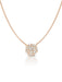 Crislu Jewelry Crislu Round Glisten Necklace finished in 18kt Rose Gold