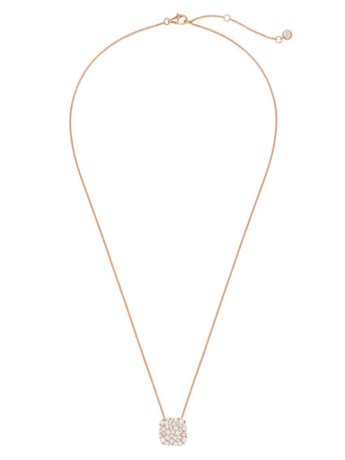 Crislu Jewelry Crislu Round Glisten Necklace finished in 18kt Rose Gold