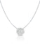 Crislu Jewelry Crislu Round Glisten Necklace finished in Pure Platinum