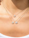 Crislu Jewelry Crislu Round Glisten Necklace finished in Pure Platinum