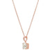Crislu Jewelry CRISLU Royal Asscher Cut 4.10 Carat Pendant Necklace finished in 18KT Rose Gold