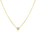 Crislu Jewelry CRISLU Single Sugar Drop Necklace finished in 18KT Gold