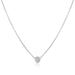 Crislu Jewelry CRISLU Single Sugar Drop Necklace finished in Pure Platinum