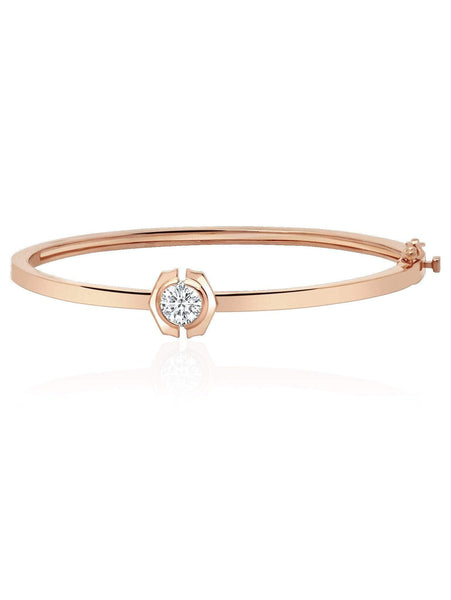 Crislu Jewelry Crislu Solara Bangle finished in 18kt Rose Gold