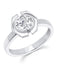 Crislu Jewelry Crislu Solara Ring finished in Pure Platinum Size 8