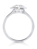 Crislu Jewelry Crislu Solara Ring finished in Pure Platinum Size 8
