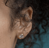 Crislu Jewelry Crislu Solara Stud Earrings finished in 18kt Gold