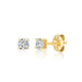Crislu Jewelry CRISLU Solitaire Brilliant Earrings 0.50 Carat Finished in 18KT Gold