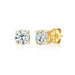 Crislu Jewelry CRISLU Solitaire Brilliant Earrings 1.50 Carat Finished in 18kt Gold