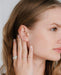 Crislu Jewelry CRISLU Sugar Drop Stud Earrings finished in Pure Platinum
