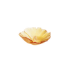 Daum Art Glass Daum Crystal Amber Small Bowl Ginkgo