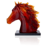Daum Art Glass Daum Crystal Arabian Horse Head