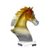 Daum Art Glass Daum Crystal Arabian Horse Head - Amber Grey
