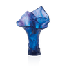 Daum Crystal Arum Bleu Nuit Magnum Vase