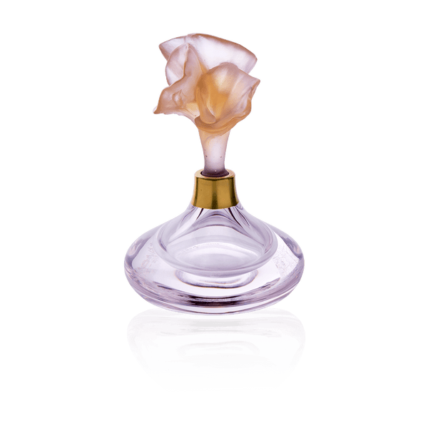 Daum Crystal Arum Rose Small Perfume Bottle
