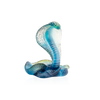 Daum Art Glass Daum Crystal Blue Naja