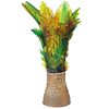 Daum Art Glass Daum Crystal Borneo Magnum Vase by E Robba