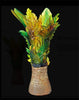 Daum Art Glass Daum Crystal Borneo Magnum Vase by E Robba