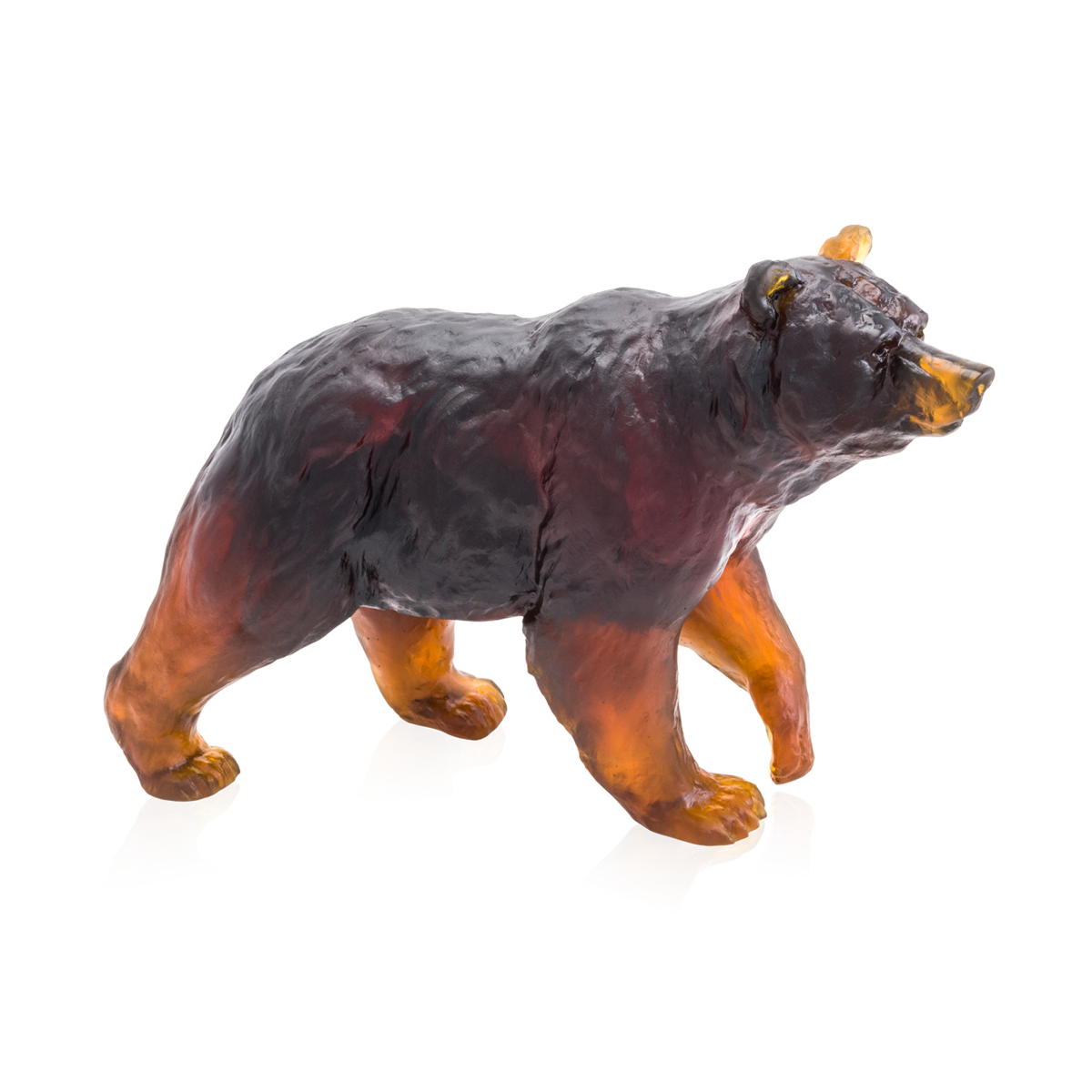 Daum Art Glass Daum Crystal Brown bear